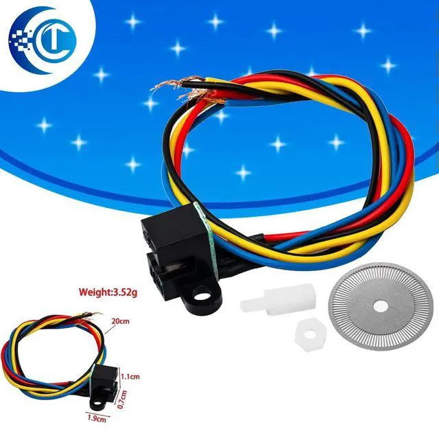 Main image of Photoelectric Speed Sensor Encoder Coded Disc Code Wheel For Freescale Car 5V For DIY