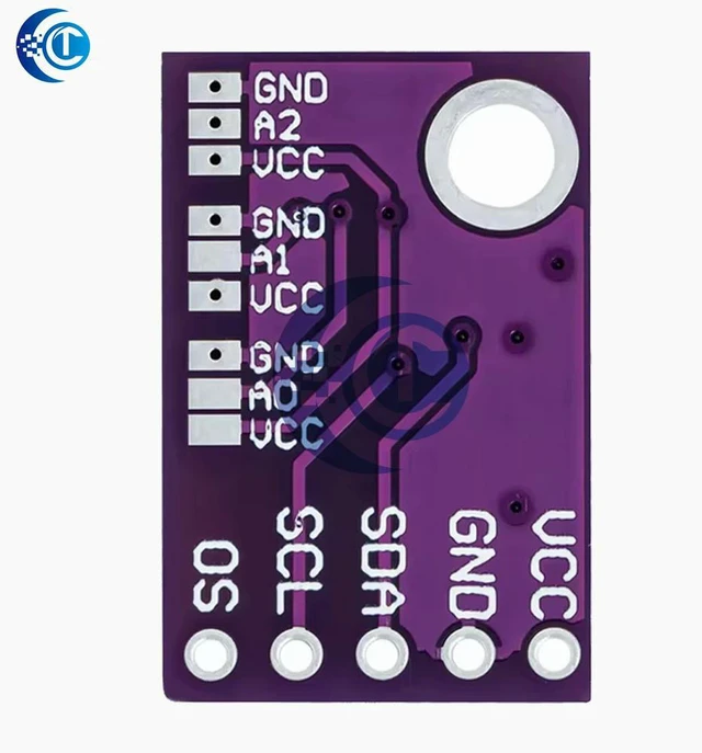 Alt view image 3 of 3 - LM75 LM75A Temperature Sensor High Speed I2C Interface High Precision Development Board Module For