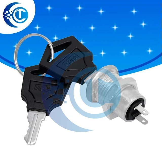 Main image of 12mm Stainless Steel Electronic Key Switch ON OFF Lock Switch Phone Lock Security Power Switch 12*21mm S1203 2PIN 2 Keys 5.0