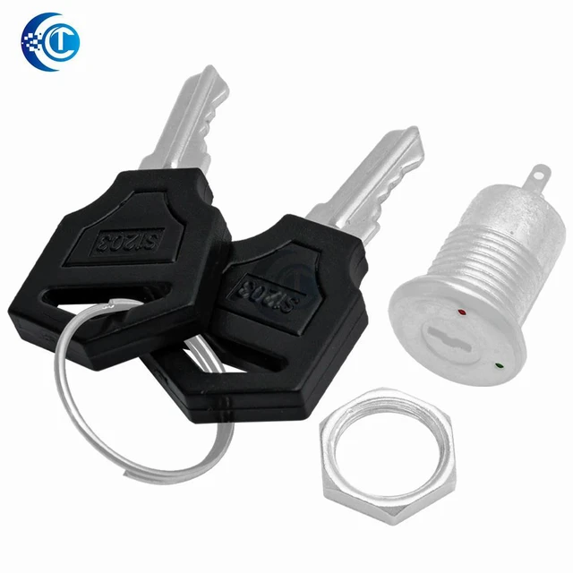 Alt view image 2 of 3 - 12mm Stainless Steel Electronic Key Switch ON OFF Lock Switch Phone Lock Security Power Switch 12*21mm S1203 2PIN 2 Keys 5.0
