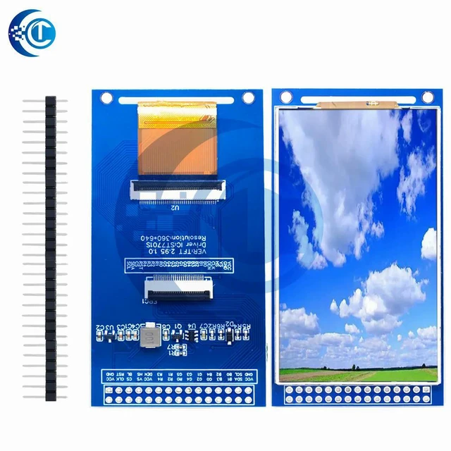 Alt view image 2 of 3 - 2.95 inch TFT LCD Module 360x640 ST7701 SPI RGB Interface Display Screen 3.3V 5V for Raspberry Pi