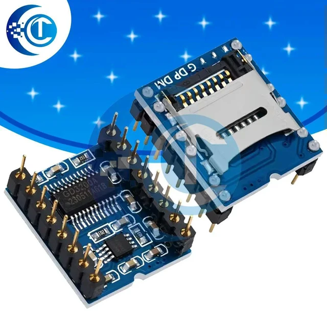 Alt view image 3 of 3 - WTV020 Series MP3 Voice Module Mini SD Card Audio Sound Module Compatible with for UNO R3/2560