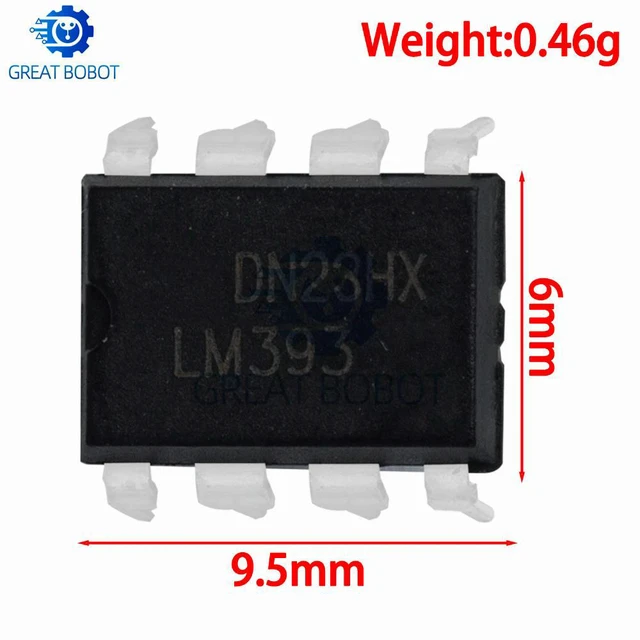 Alt view image 2 of 3 - 10PCS LM393 Series Comparator IC, DIP8 Package LM393P/LM393N/LM393 DIP, In Stock