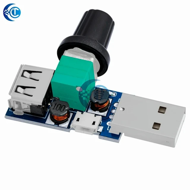 Alt view image 2 of 3 - XY-FS Fan Speed Controller USB Powered 5W DC 4V-12V Stepless Adjustment for Multi-Speed Cooling