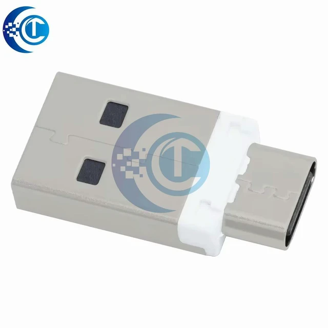 Alt view image 2 of 3 - QC4.0/QC3.0/PD 5A Fast Charging Adapter - Mini USB 3.1 Type-A to Type-C Converter for Mobile Chargers