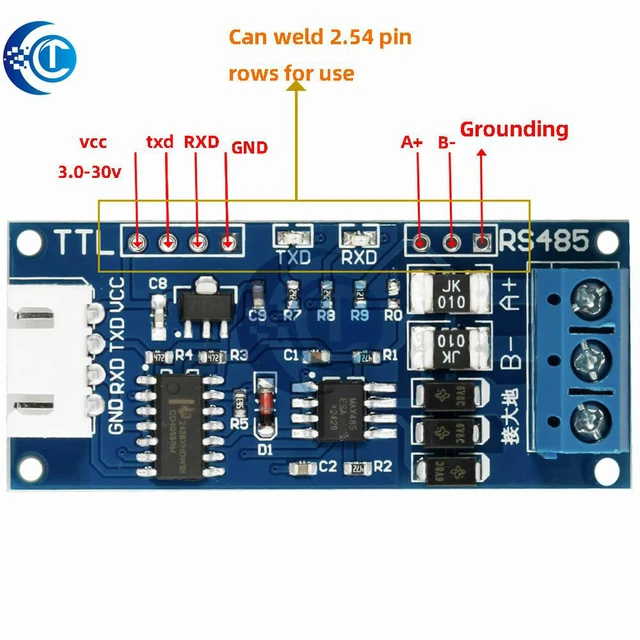 Alt view image 2 of 3 - CLT TTLRS485 Automatic Converter Module, 3.3V/5V Adapter for AVR