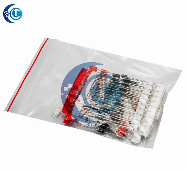 Main image of Fast Switching Schottky Diode kit set 1N4148 1N4007 1N5819 1N5399 1N5408 1N5822 FR107 FR207,8values=100pcs,Electronic Components