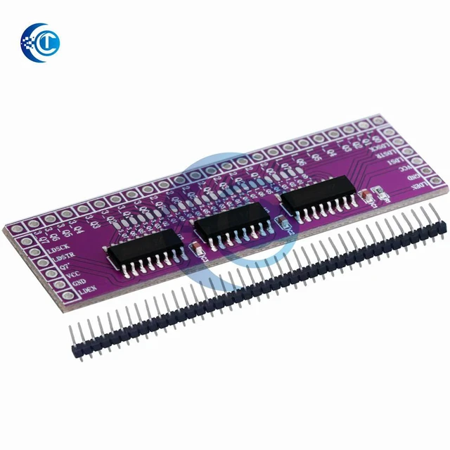 Alt view image 3 of 3 - Microcontroller Serial to Parallel Pin IO Expansion Module 74HC595 Output Port Expansion 3 to 24pin LED control