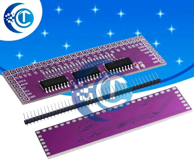 Main image of Microcontroller Serial to Parallel Pin IO Expansion Module 74HC595 Output Port Expansion 3 to 24pin LED control