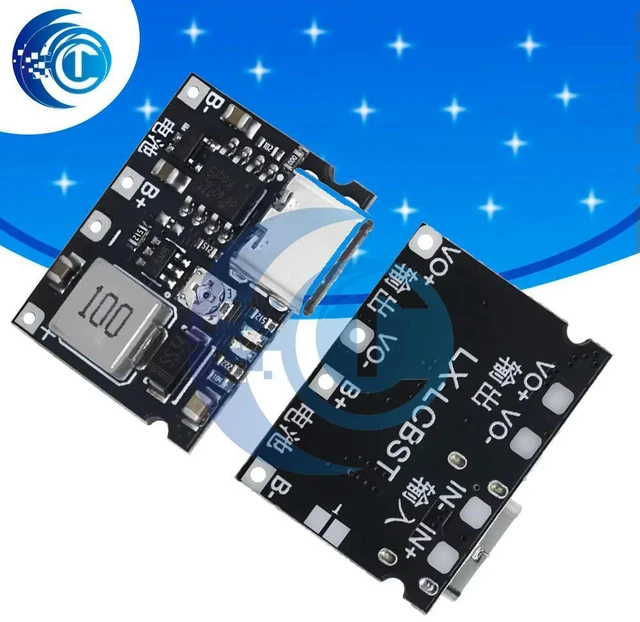 Main image of DC-DC Boost Module (3.7V5V/9V 2A): Lithium Charge-Discharge Board Type-C Interface