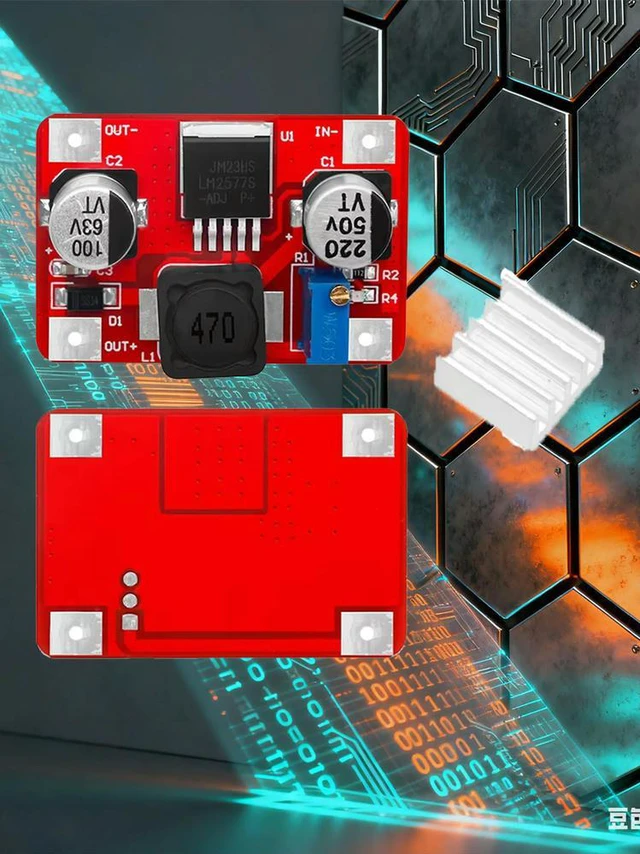 Main image of LM2577 3A Boost Converter Module: 3.5-35V Input 5-56V High-Voltage Output With Status Indicator