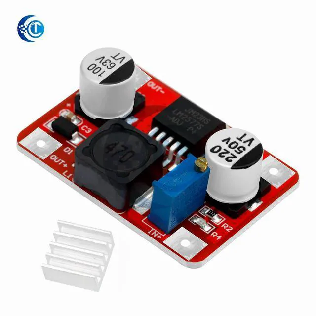 Alt view image 3 of 3 - LM2577 3A Boost Converter Module: 3.5-35V Input 5-56V High-Voltage Output With Status Indicator