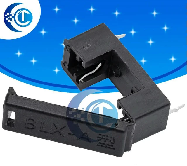 Main image of 10PCS BLX-A Type Fuse Holder: 5x20mm Fuse Seat with Protective Cover for Fuse Tubes