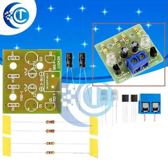 Alt view image 2 of 3 - LED Flash DIY Kit - Simple Electronic Circuit Module for