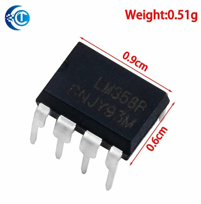 Alt view image 3 of 3 - 20PCS LM358N LM358P Dual Operational Amplifier IC Kit DIP-8 Package Op Amp Integrated Circuits for DIY Projects