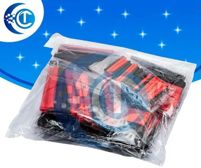 Main image of 150 PCS 2:1 Heat Shrink Tubing Assortment: 7.28m Black & Red Set Car Wire/Cable Sleeving Wrap Kit