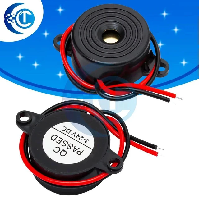 Main image of SFM-20B High Decibel Active Buzzer Module, DC 3-24V Continuous Sound Alarm Compatible for for Device Warning