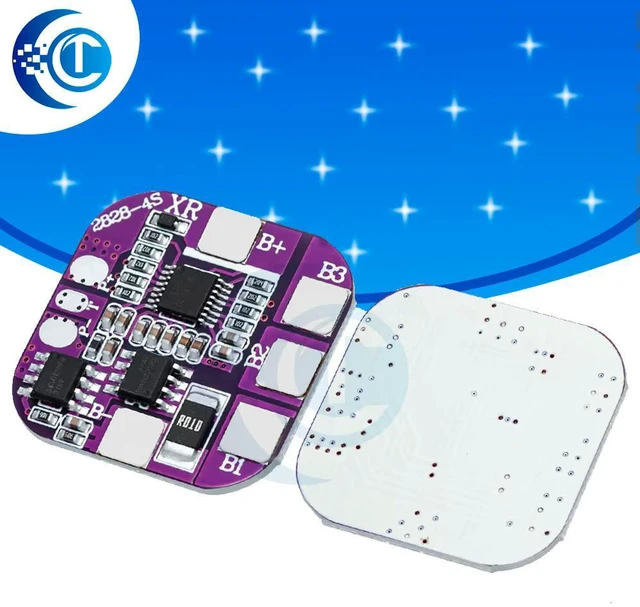Main image of 4S 5A 3.7v 16.8V 14500 Packs Charge Board BMS 14.8V Same Port Lithium Protection Board