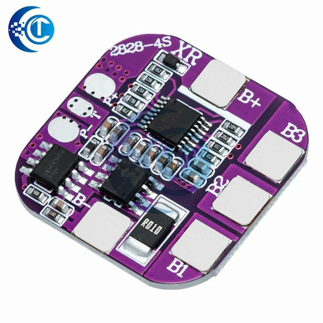 Alt view image 3 of 3 - 4S 5A 3.7v 16.8V 14500 Packs Charge Board BMS 14.8V Same Port Lithium Protection Board
