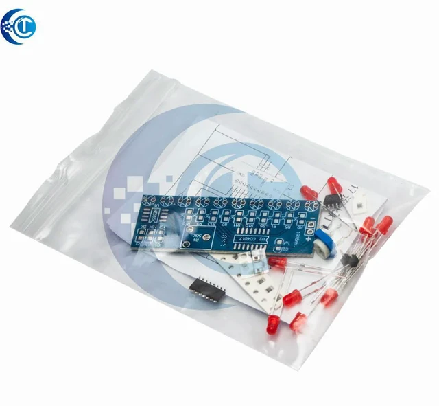 Main image of NE555 CD4017 LED Flasher Module DIY Electronics Learning Kit with Running Water Light Effect (1PC)