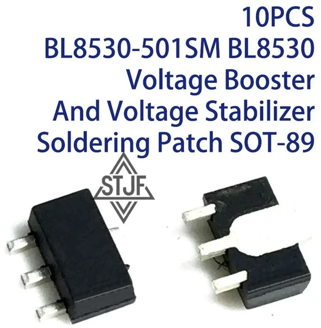 Main image of 10PCS BL8530-501SM BL8530 Voltage Booster And Voltage Stabilizer Soldering Patch SOT-89