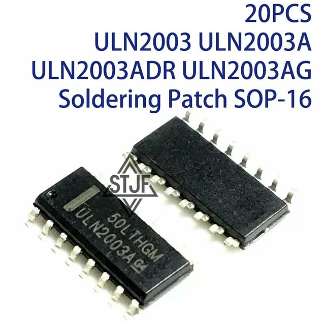 Main image of 20PCS ULN2003 ULN2003A ULN2003ADR ULN2003AG Soldering Patch SOP-16