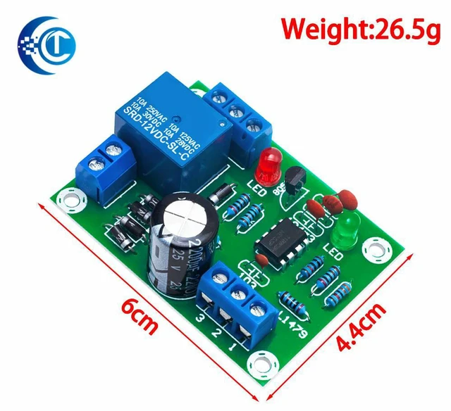Alt view image 2 of 3 - Integrated Protection Liquid Level Sensor Switch Module, Automatic Pumping & Drainage Water Level Control Circuit Board