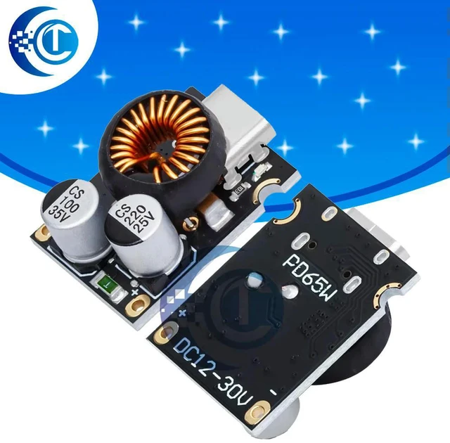 Main image of 65W GaN Type-C Charging Module PD3.0 PPS QC3.0 Fast Charger Board for Laptop Phone
