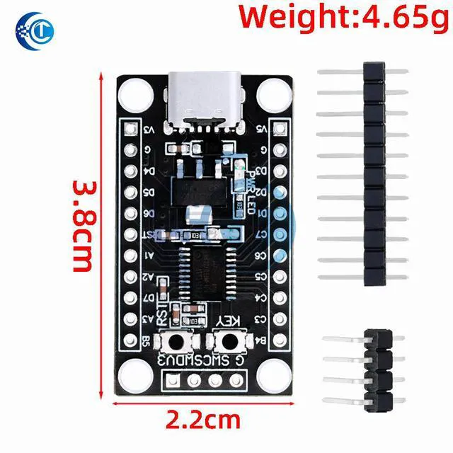 Alt view image 3 of 3 - HK32F030MF4P6 Core Minimum System Board, Alternative Replace STM8S003 Learning Development Module