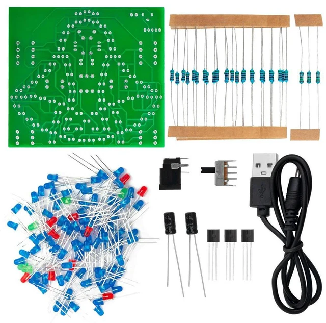 Main image of 5V Swing Wind Chime Soldering Kit, 95 LED Flashing Circuit DIY Electronic Assembly Module for Welding Practice