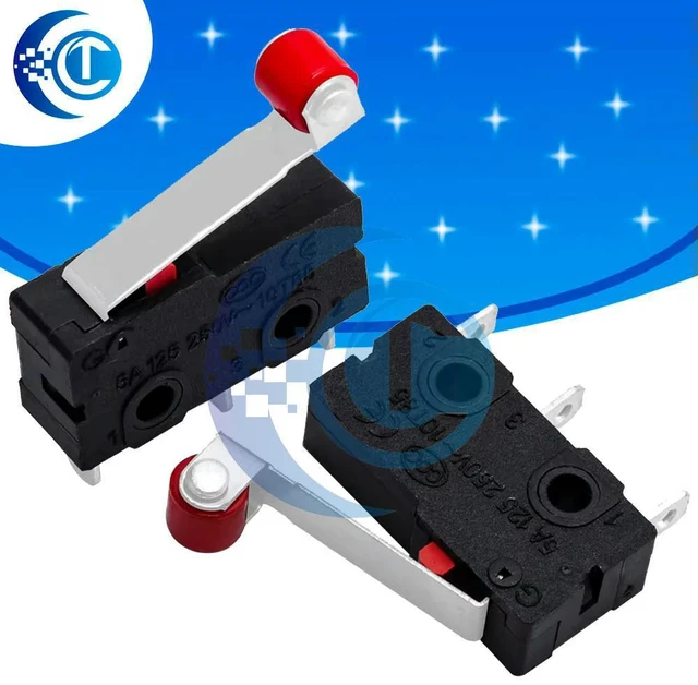 Main image of 10PCS KW12-3 KW11-N Micro Limit Switch Roller Lever SPDT NO NC