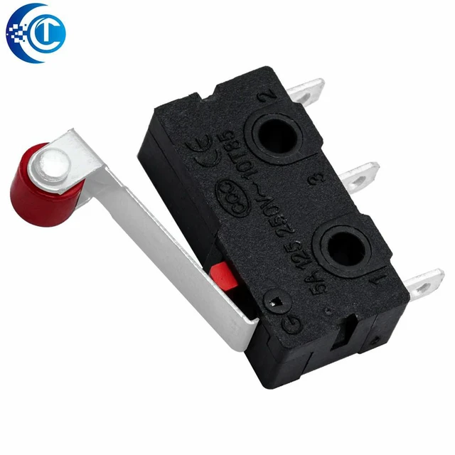 Alt view image 2 of 3 - 10PCS KW12-3 KW11-N Micro Limit Switch Roller Lever SPDT NO NC