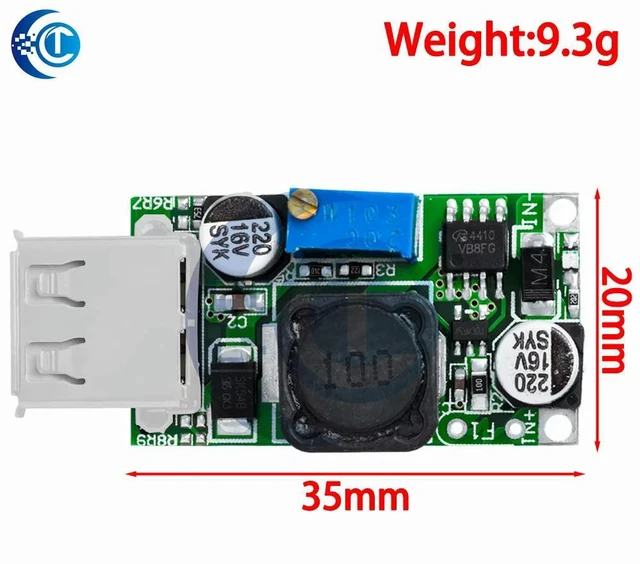 Alt view image 3 of 3 - 3V to 5V 9V 2A DCDC USB StepUp Boost Power Module Lithium Charger Board