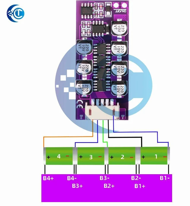 Alt view image 3 of 3 - 3S/4S Li-ion Active Balancer, 1.2A High Current Equalization Board for Batteries