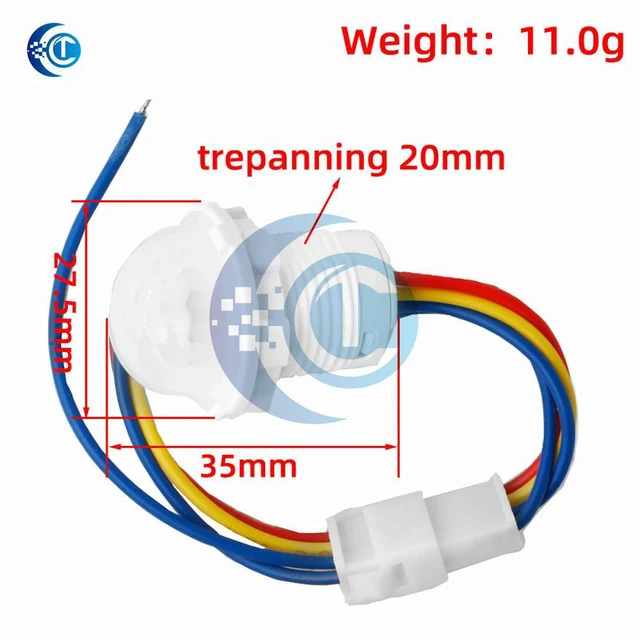 Alt view image 2 of 3 - AC85-265V Automatic PIR Motion Sensor Switch, 30s Delay Infrared Detector for LED Lights