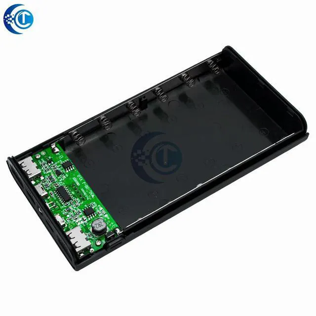 Alt view image 2 of 3 - 5V 6xPower Bank Box: DIY Shell with Type-C & Micro USB Fast Charging For Mobile Phones