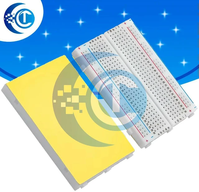 Main image of 1PCS Mini Breadboard 8.5×5.5cm 400 Tie Points, Prototype Circuit Test Board