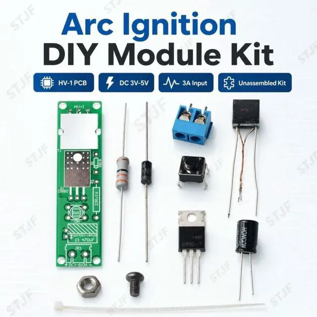 Alt view image 3 of 3 - HV-1 High Voltage Igniter DIY DC3-5V DIY Kit High Voltage Generator Arc Igniter Lighter Kit for DIY Electronic Production Suite