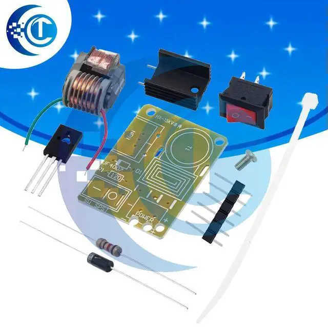 Main image of 3.7V to 15KV High Voltage Inverter Kit U-Core Transformer Arc Generator for DIY