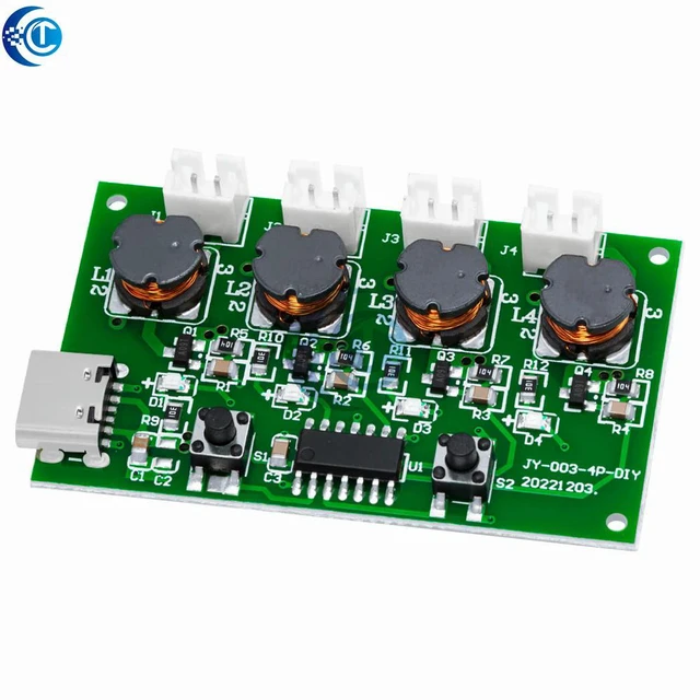 Alt view image 3 of 3 - Holder 1-4 Slot Black Plastic Case with Wire Lead Pins DIY