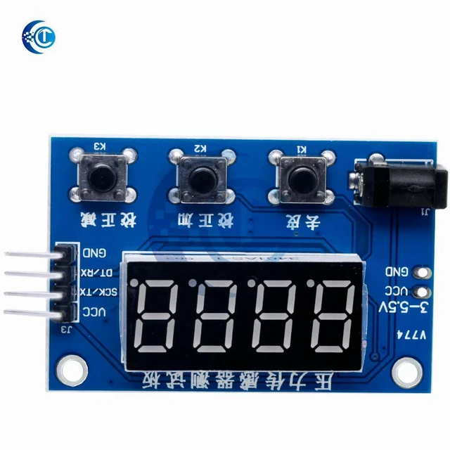 Alt view image 2 of 3 - HX711 AD Module Load Cell Amplifier with Digital Display, Pressure & Weight Sensor for