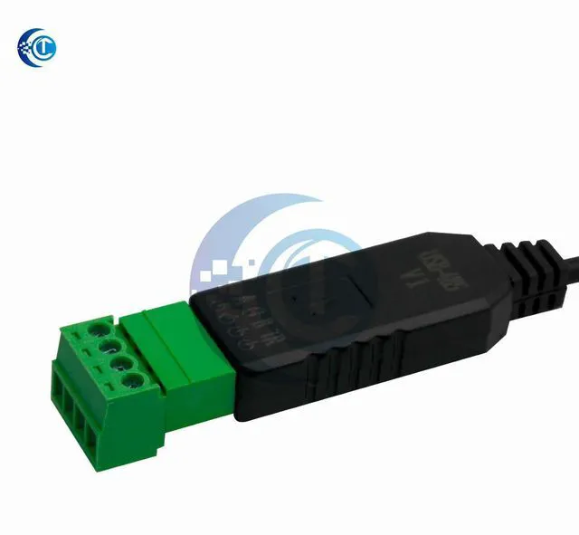 Alt view image 2 of 3 - Industrial USB to RS485 Serial Converter Adapter with USB Extension Cable for PLC Programming & Industrial Automation