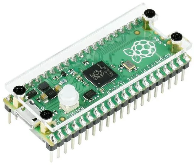 Alt view image 2 of 3 - Hot Sale Raspberry Pi Pico Convenient Transparent Double Protection Acrylic Case