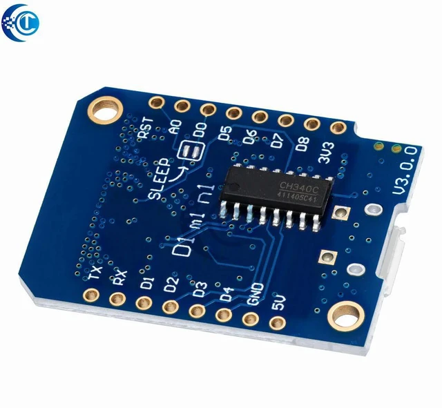Main image of 4MB IoT ESP8266 Module - Wemos D1 Mini V3.0.0 CH340G Board for , NodeMCU & MicroPython Projects