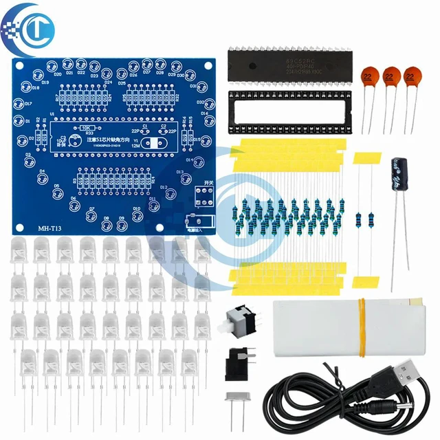 Alt view image 3 of 3 - Star/Heart Shaped RGB LED Module (Single): Water-Effect Glow DIY Kit Compatible with 51 MCU & for