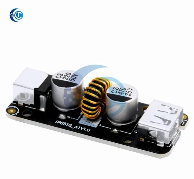 Alt view image 3 of 3 - 45W USB-C Full Protocol Charging Module IP6518 QC3.0 DC-DC Buck Adapter 10.5V-32V Input to 3V-20V Output
