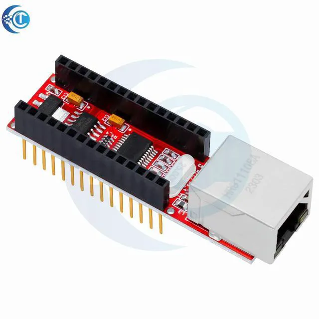 Alt view image 3 of 3 - ENC28J60 Ethernet Shield Network Module for Nano V3.0 HR911105A Web Server Ethernet Controller Board