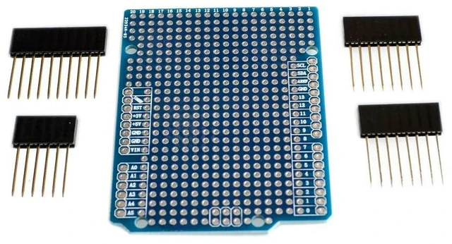 Main image of 10PCS/LOT Prototype PCB Expansion Board For UNO R3 ATMEGA328P Shield FR-4 Fiber PCB Breadboard 2mm 2.54mm Pitch