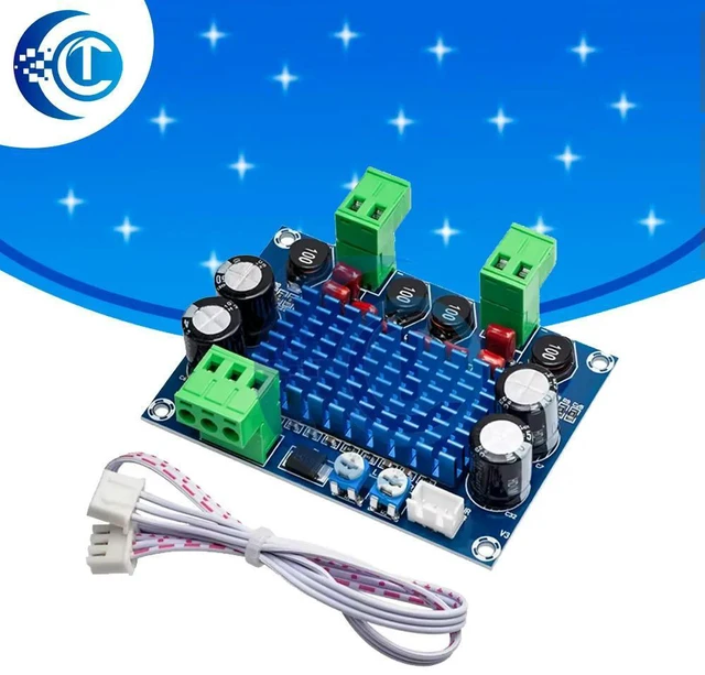 Main image of XHM572 TPA3116D2 120W×2 DualChannel Digital Audio Amplifier Board 5V28V Chassis Plugin Module