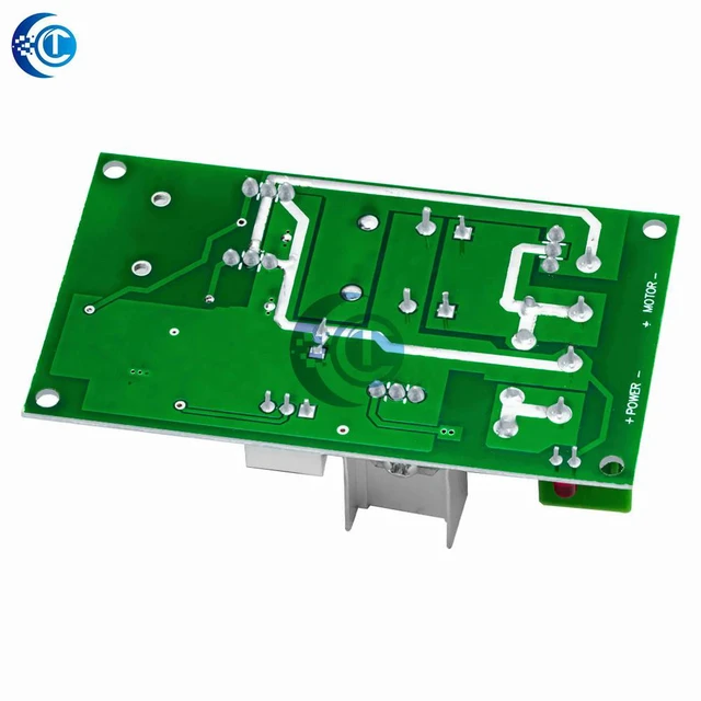Alt view image 3 of 3 - 10-60V 20A PWM DC Motor Speed Controller High Power Adjustable Driver Board With ON/OFF Switch